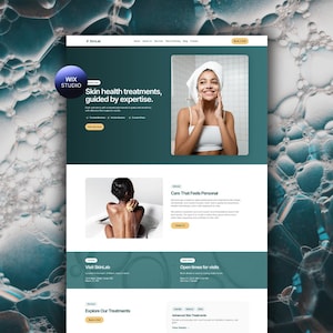 Wix Studio Med Spa ウェブサイトテンプレート | エステティシャン、スキンクリニック、ビューティーサロン