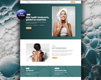 Plantilla web Wix Studio Med Spa / Esteticista, Clínica de la piel, Salón de belleza