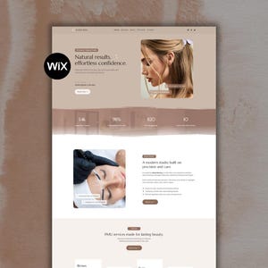 Permanent Makeup Wix Website Template for PMU Artists and Microblading Studios