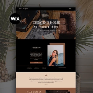 Wix Website Template for Interior Designers, Architects, Coaches & Real Estate Services