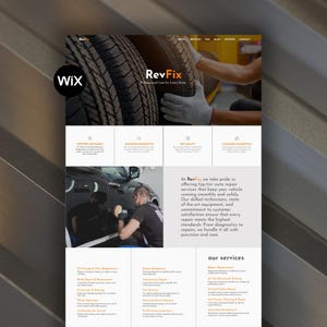 Wix Auto Repair Website Template | Mechanic, Garage, Car Service & Automotive Business Design