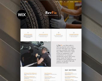 Wix Auto Repair Website Template | Mechanic, Garage, Car Service & Automotive Business Design