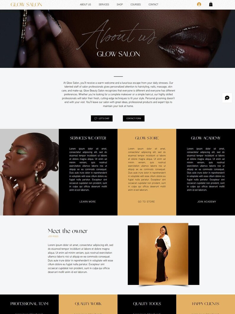 Wix Beauty Website Template for Salon, Spa, Makeup Artist & Beauty Shop image 5