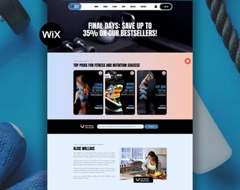 Wix Fitness Coach Template | Health, Nutrition & Coaching Site