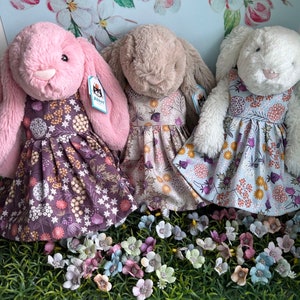 Floral Spring Dress for Medium Jellycat Bashful Bunny image 1