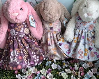 Floral Spring Dress for Medium Jellycat Bashful Bunny