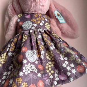 Floral Spring Dress for Medium Jellycat Bashful Bunny image 5