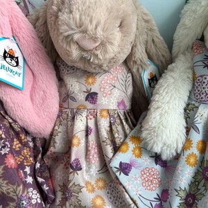 Floral Spring Dress for Medium Jellycat Bashful Bunny image 3