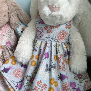 Floral Spring Dress for Medium Jellycat Bashful Bunny image 4