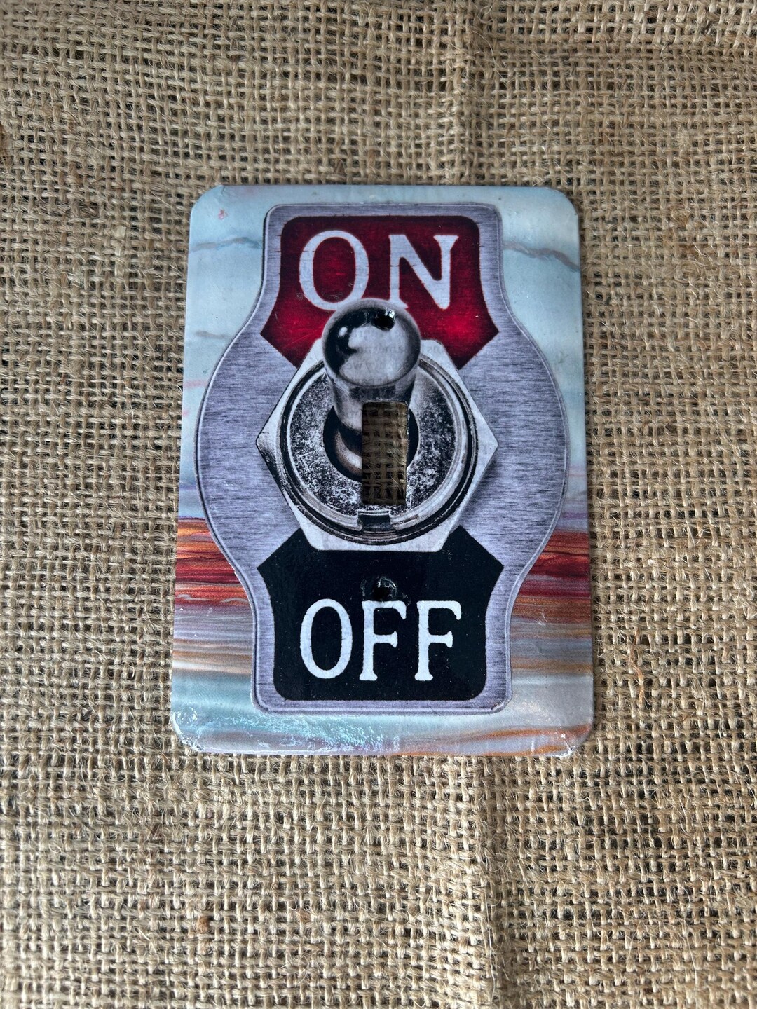 On and off Switch Plate - Etsy