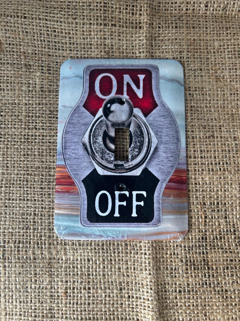 On and off Switch Plate - Etsy