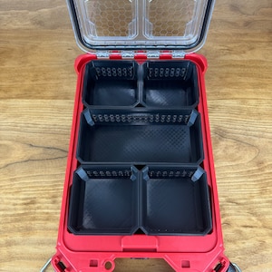 Milwaukee PACKOUT 5-Pack Long Bit Bins for Low-Profile Packout Organizer