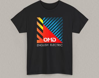 OMD English Electric T-Shirt, Minimalist Synth Pop Artwork, Electronic Music Fan Gift, Inspired by an Iconic Album