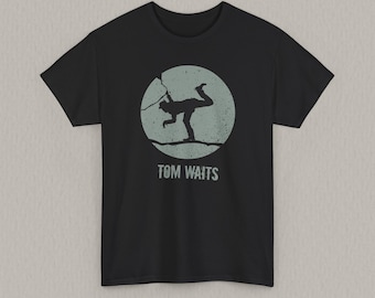 Tom Waits T-Shirt, Minimalist Music Graphic Tee, Alternative Blues Folk Art Shirt, Singer Songwriter Gift, Original Illustration