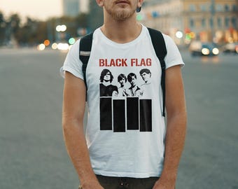 Black Flag T - Shirt, Black Flag Band T- Shirt, Punk Rock Black Flag
