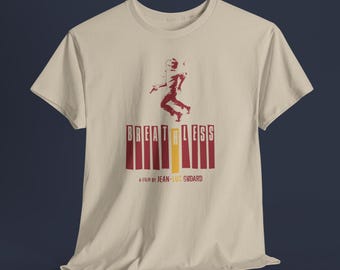Breathless Jean Luc Godard T-Shirt, A bout de souffle T-Shirt, Nouvelle Vague fans tee, Jean Luc Godard "Breathless" T-Shirt,