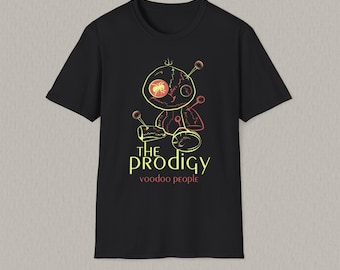 The Prodigy Voodoo People T-Shirt, Electronic Music Graphic Tee, Rave Culture Shirt, Big Beat, Original Illustration, Music Lover Gift