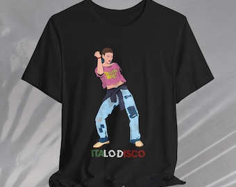 Italo Disco T-Shirt, Original Illustration Italodisco, Eurdance T-Shirt, 90s fashion t shirt,