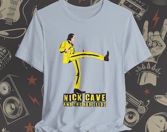 Nick Cave and the Bad Seeds T-Shirt, Nick Cave Exclusive Illustration, Nick Cave yellow suit T-Shirt