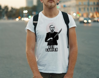 Get Carter 1971 T-Shirt, Michael Caine is Get Carter, Exclusive Vintage Illustration Get Carter 1971