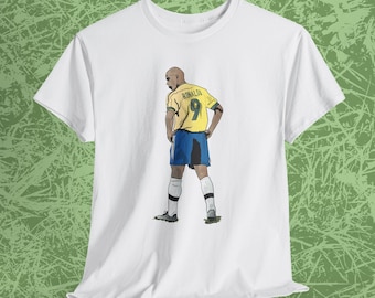 Ronaldo Nazario Brazil T-Shirt, Brazil Ronaldo, O Fenómeno Exclusive T-Shirt,