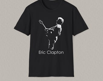 Eric Clapton T-Shirt, Minimalist Guitarist Tee, Slowhand Inspired Shirt, Blues Rock Music Gift, Eric Clapton Fan Tee