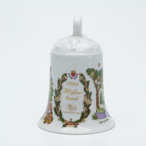 Hutschenreuther Christmas Bell 1998 - &quot;Flößerland&quot; (Land of Flowing Waters) Series