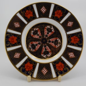 Royal Crown Derby English bone China Imari Plate 1128 XL
