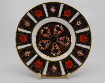 Royal Crown Derby English bone china talerz Imari 1128 XL