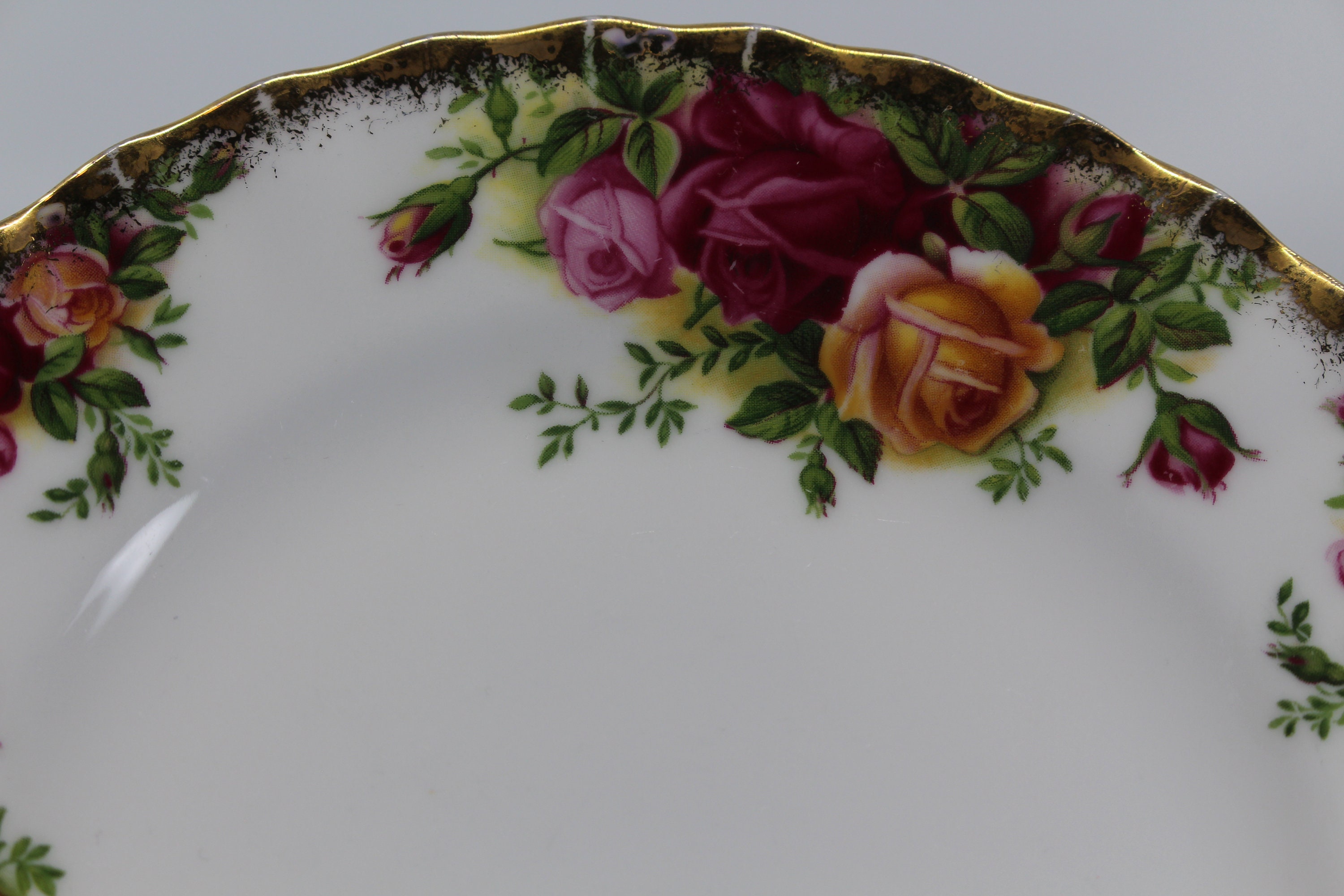 Royal Albert Old Country Roses Cake Plate 13 Cm Etsy