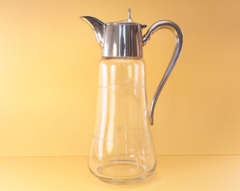 crystal glass wine jug