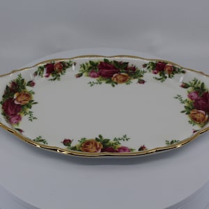 Royal Albert Old Country Roses milk and sugar tray/oval dish 25 cm