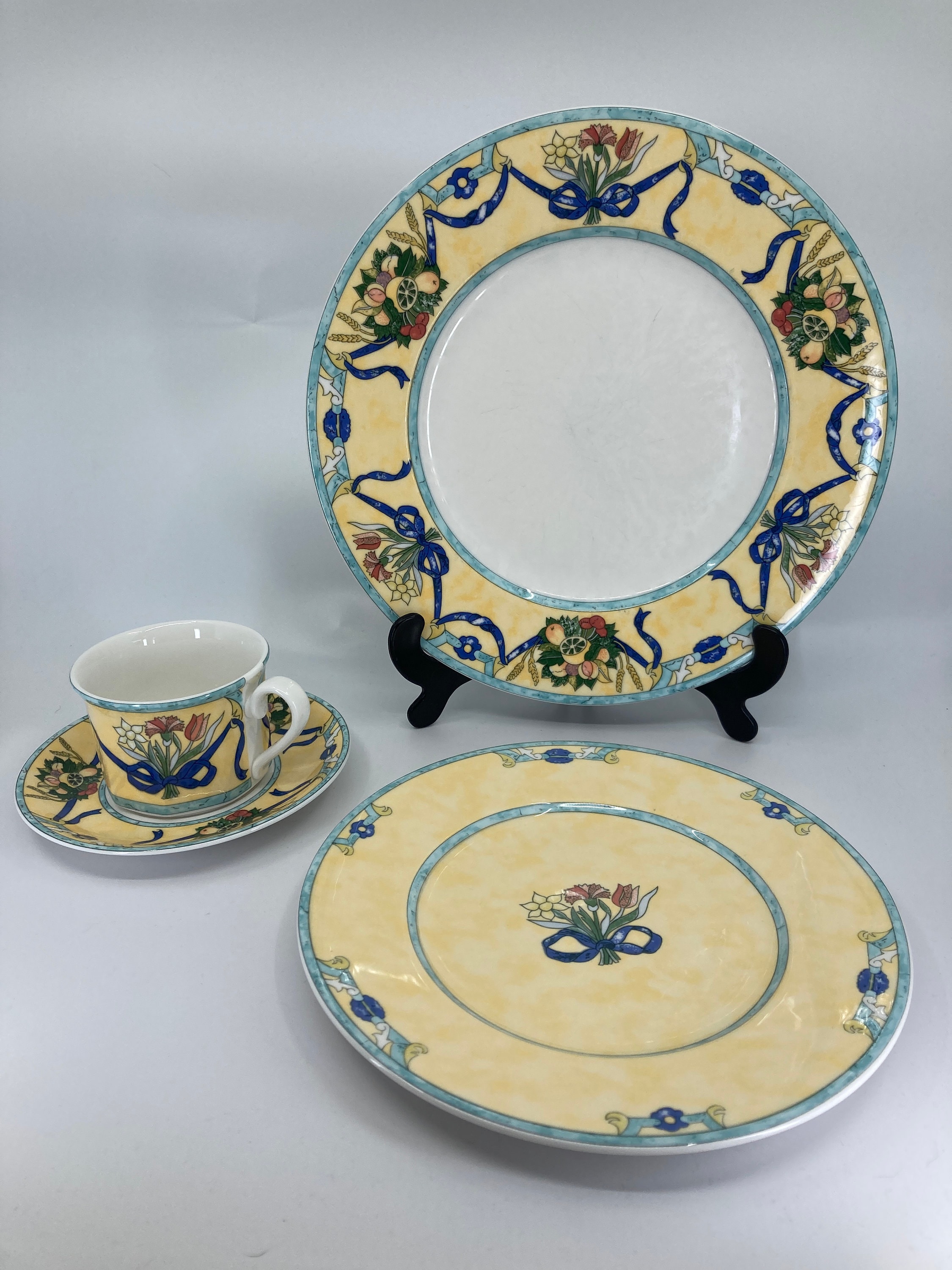 Villeroy Boch Citta Campagna Castellina Cup and Saucer Plate -