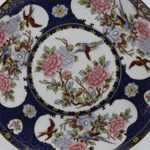 Imari Japan Art Deco Plate with Japanese Birds – Exquisite Hand-Painted Detail