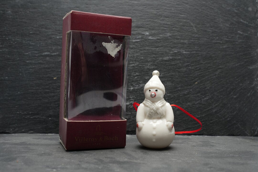 Villeroy & Boch Christmas Snowman Ornament Etsy