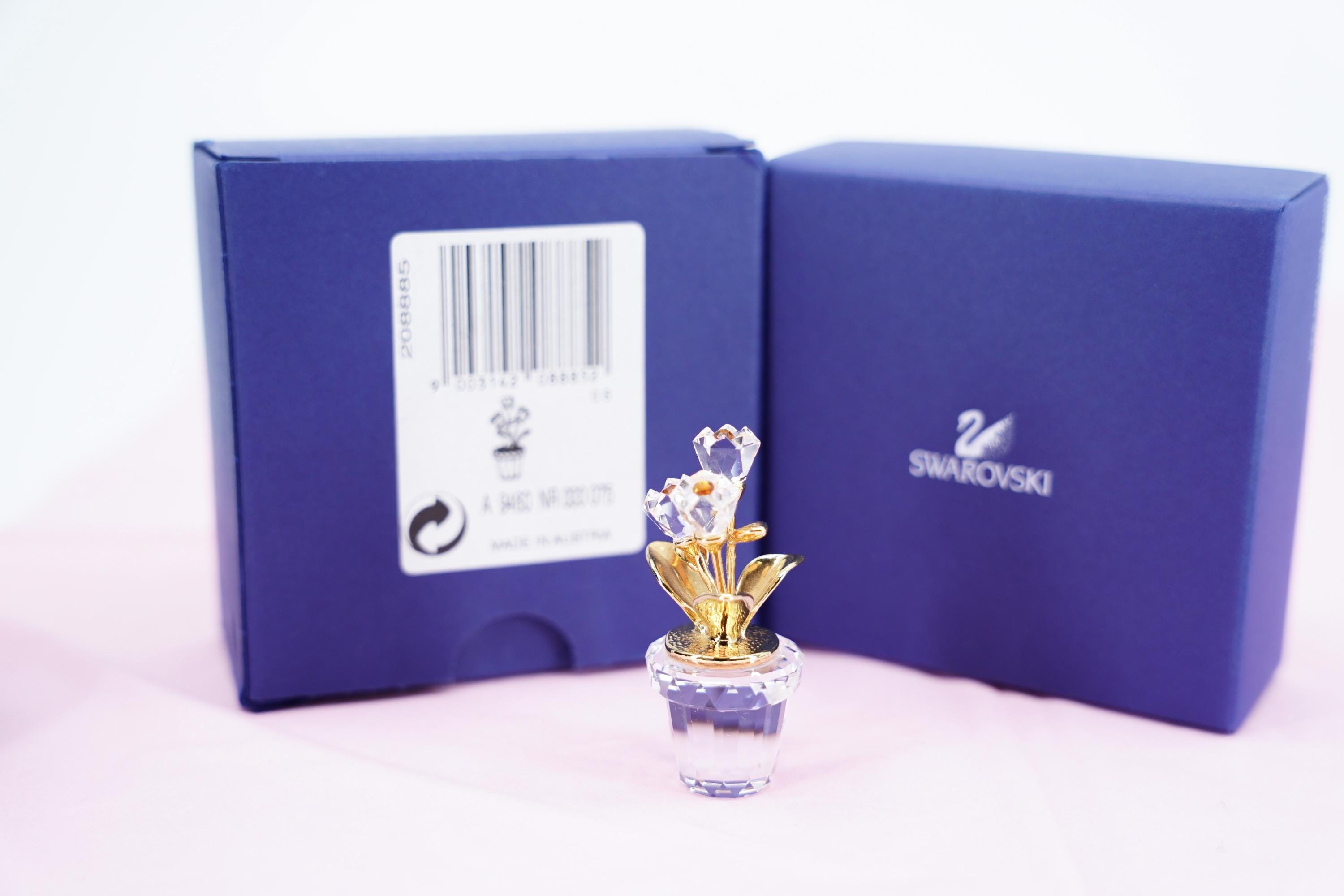 Swarovski Crystal Figurine Flowers in Pot - Etsy