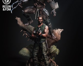Wicked Arnie and Predator diorama made to order
