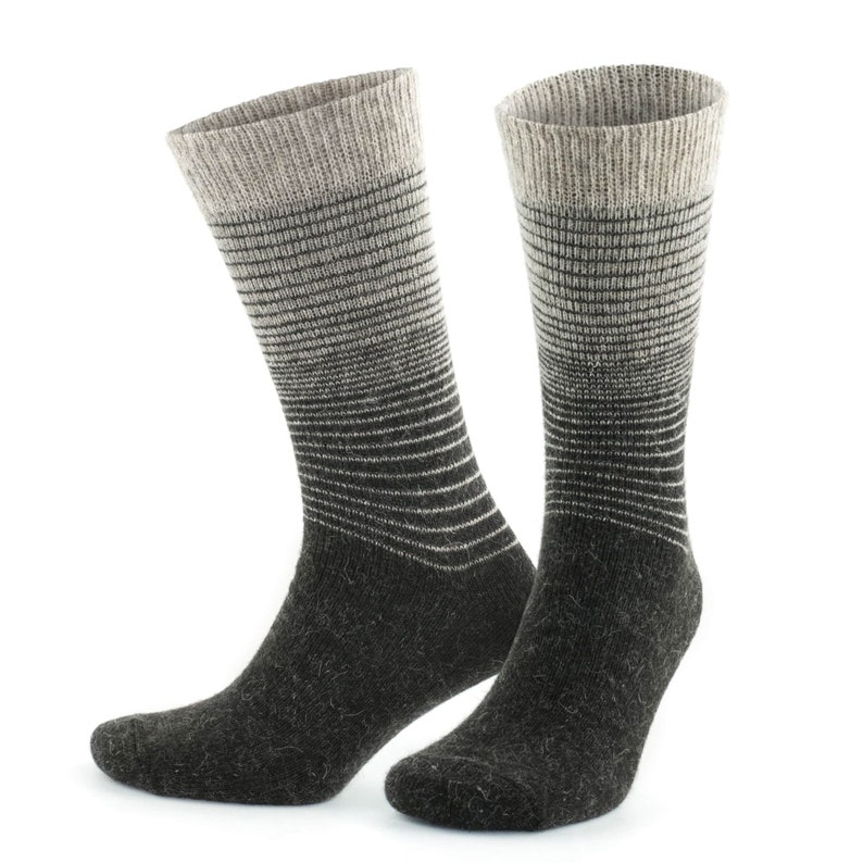 GoWith 2-4 Paar Alpakasocken für Trekking, Dicke Thermo Socken, Weiche Wintersocken für Damen und Herren, Merinowolle, Vorgewaschen, 3098 Bild 8