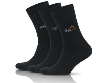 Hightex 3 Paar Herren Bamboo Seamless Socken | Hochzeitssocken | Bräutigam Socken | Geschenk für Ihn | Vatertags Geschenk | Modell: 4035