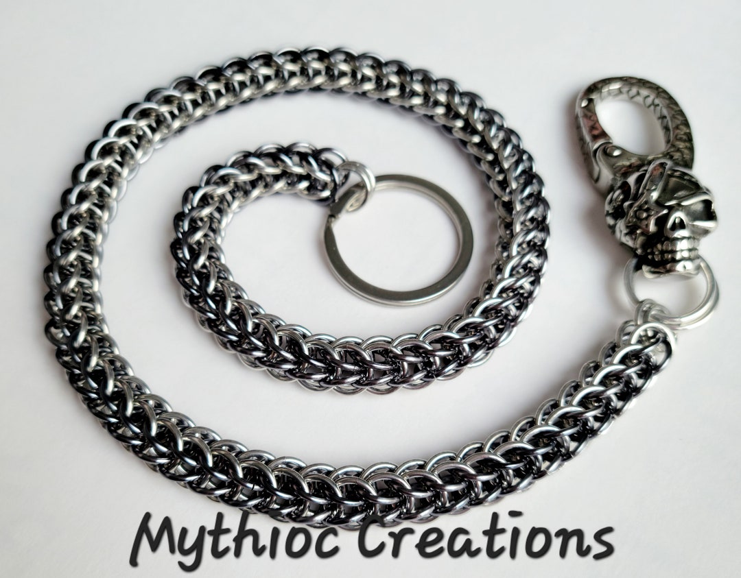 Wallet Chain, Full Persian Chainmaille With Pirate Skull Clasp ...