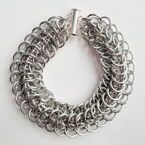 DRAGONBACK Chainmaille Bracelet in Aluminum