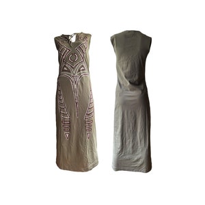 chinese dress ladies Camisole Dress with Arm Sleeves, Grey / EU / 34