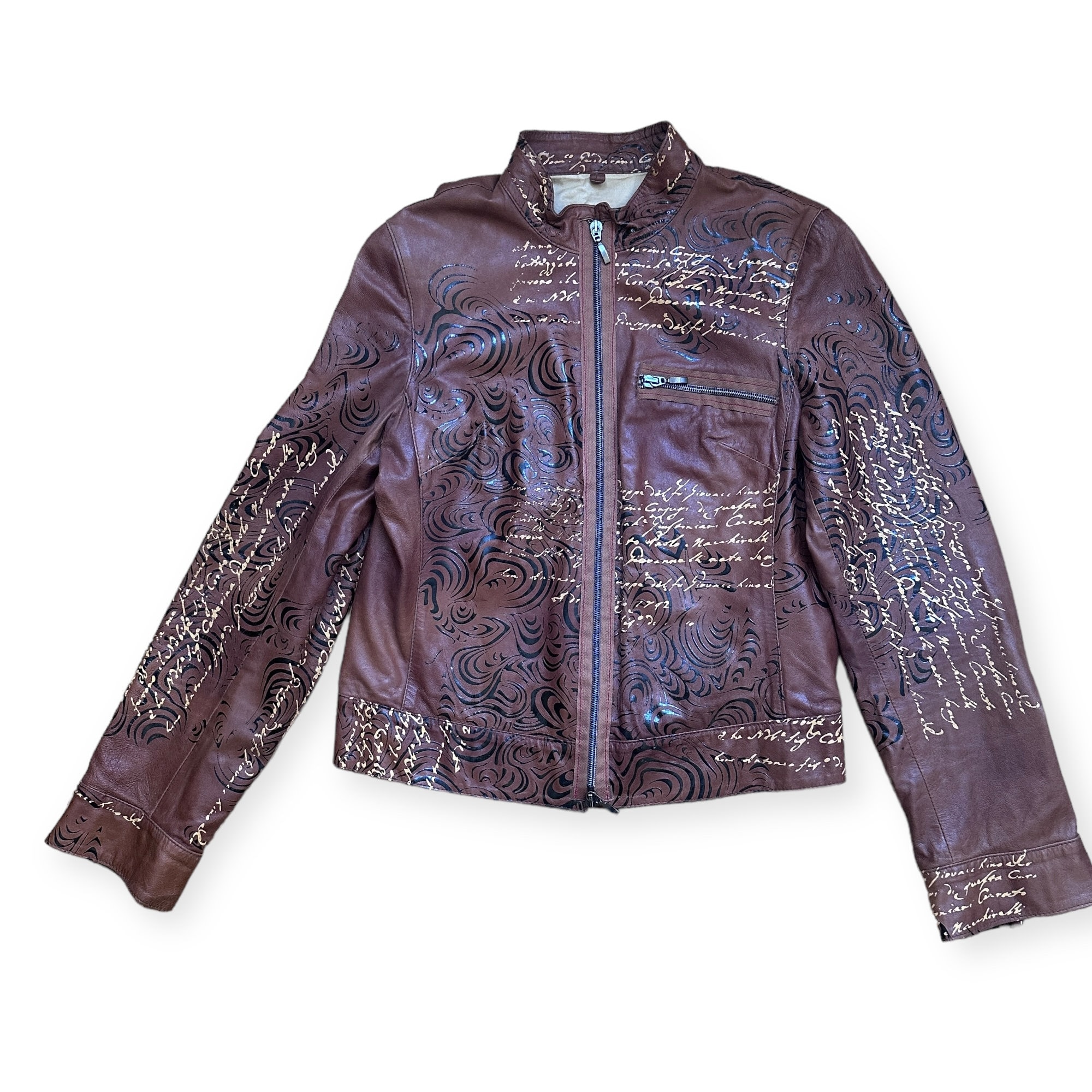 Rare 00s Archive CAMIERA Leather Jacket LEATHER JACKET – Tagged