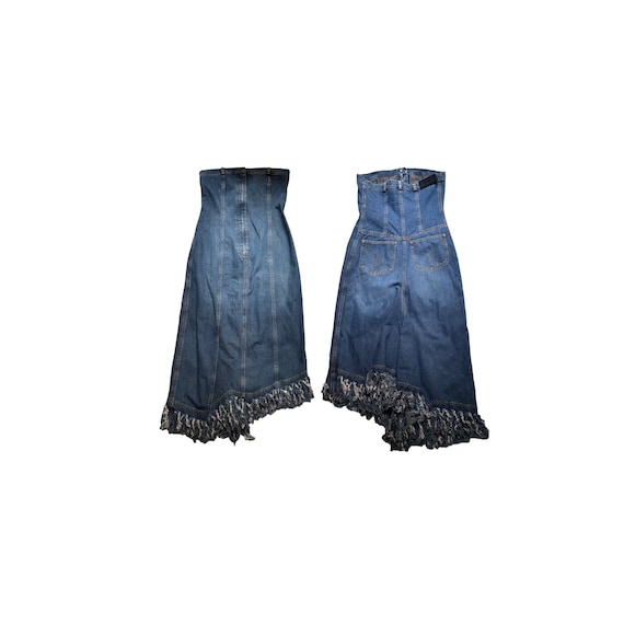 plein sud denim dress Manon (KATSEYE) - "Touch" M/V | wearing @/Plein Sud & @Maison Margiela