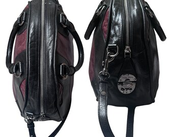 MIU MIU Vintage 00s Y2k Bowling Crossbody Hand Bag | Black