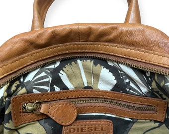 バッグ archive 90s diesel decoration leather Diesel Archive Black Leather Backpack Spare Parts | Depop