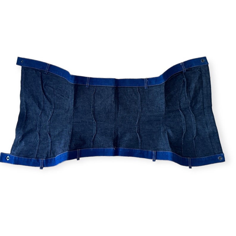 COP COPINE Vintage 90s Y2k Strapless Blue Cotton Denim Corset Top Size ...