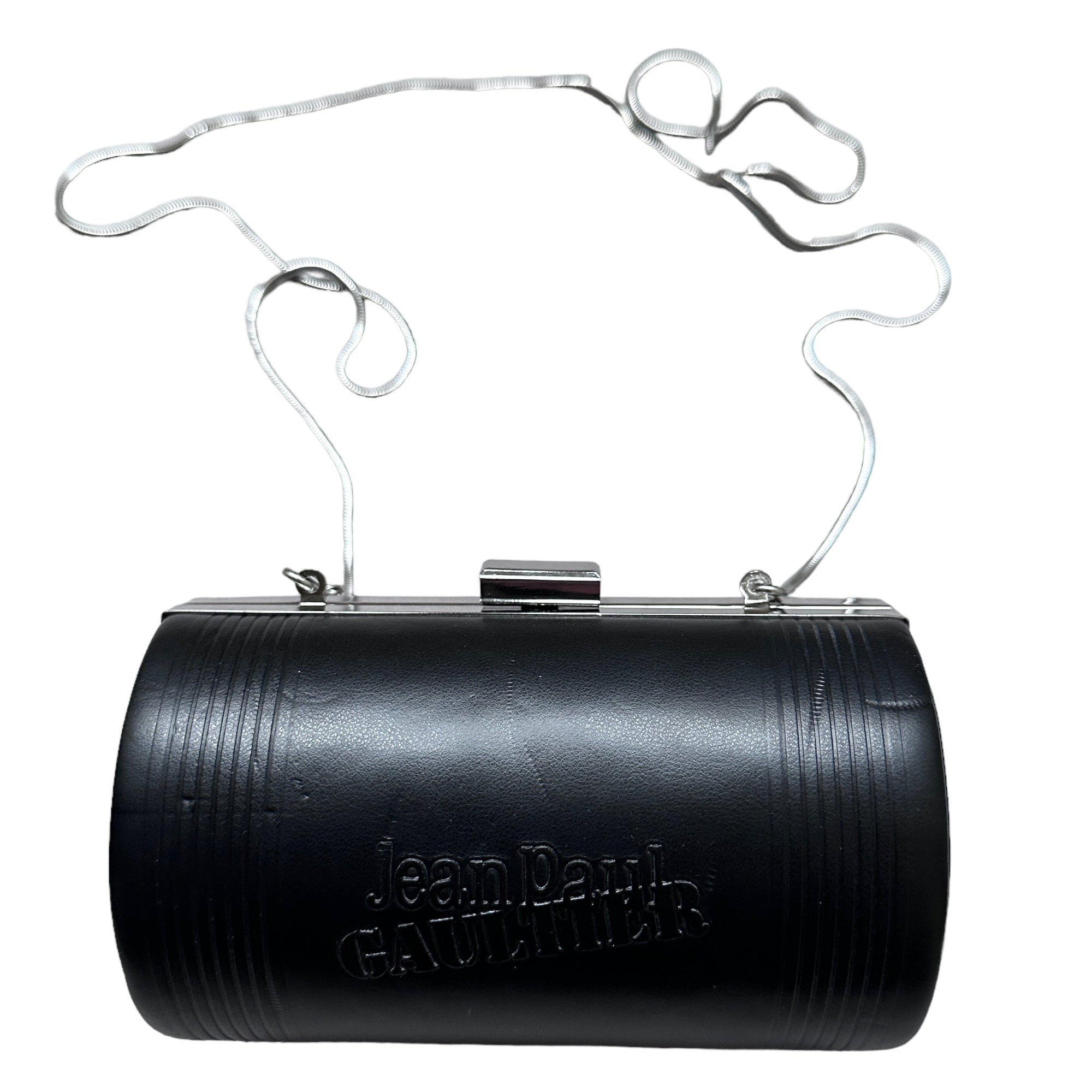 JPG Jean Paul Gaultier Vintage 90s Y2k Black Cylinder Clutch