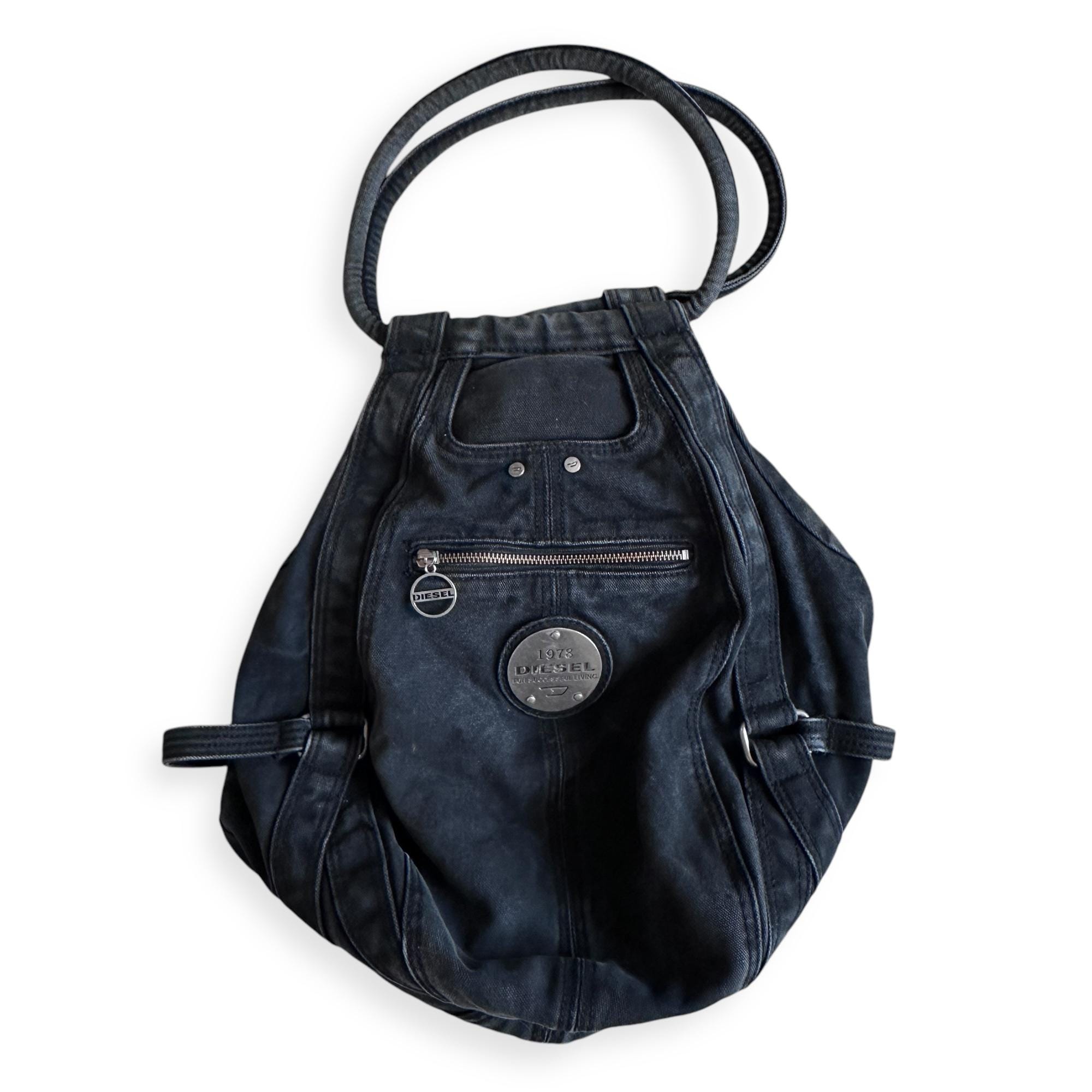 驚きの値段 DIESEL Bag Utility Denim Dark Y2k 2000s Archive Vintage バッグ