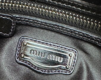 MIU MIU Vintage 00s Y2k Bowling Crossbody Hand Bag | Black MIU MIU Vintage 00s Y2k Bowling Crossbody Hand Bag | Black